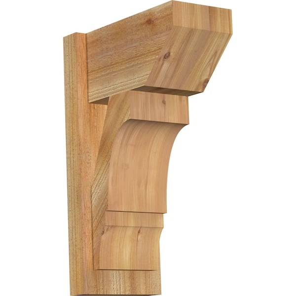 Ekena Millwork Balboa Slat Rough Sawn Outlooker, Western Red Cedar, 8"W x 14"D x 22"H OUT08X14X22BOA06RWR - main